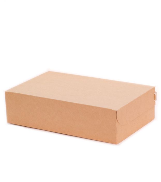 Коробка крафт для пирожных средняя