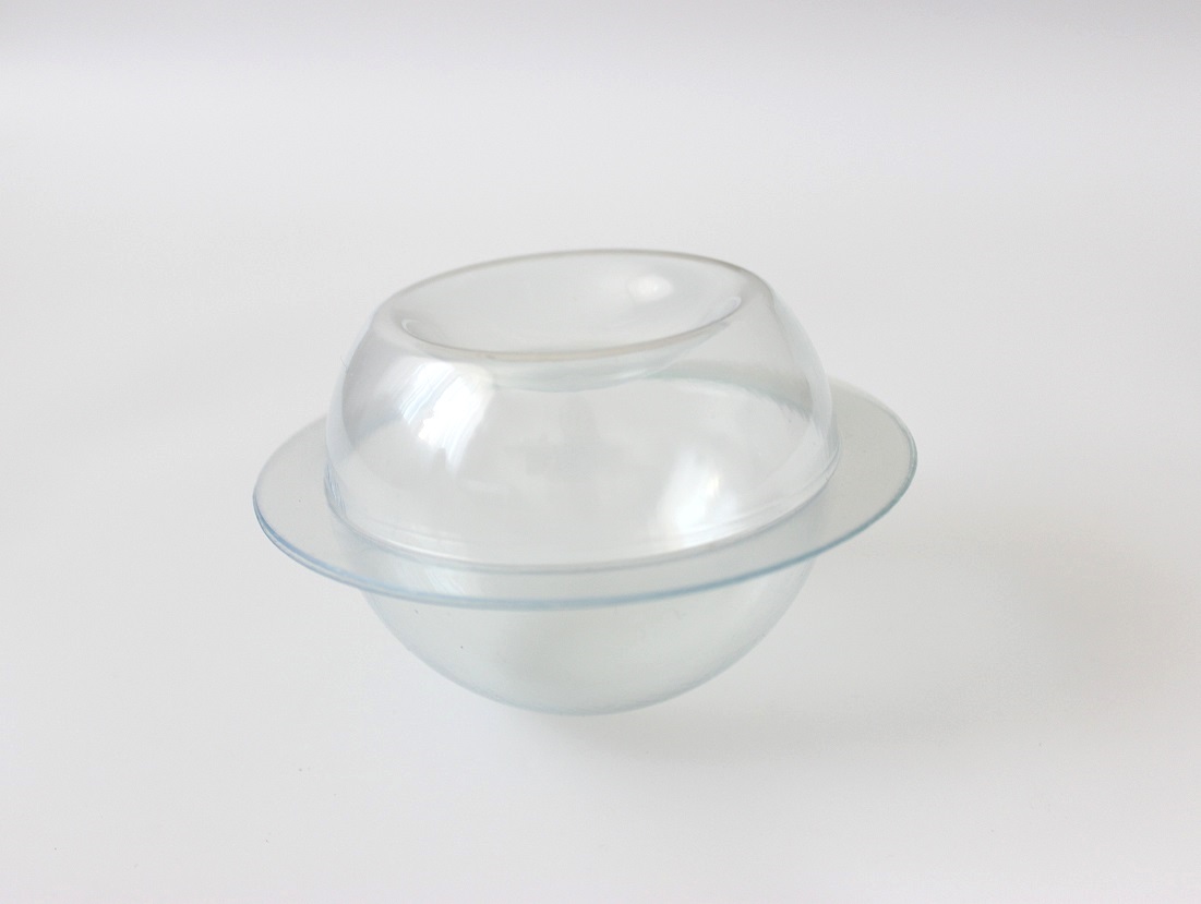 Пластиковая форма для бомбочек Сфера с выемкой