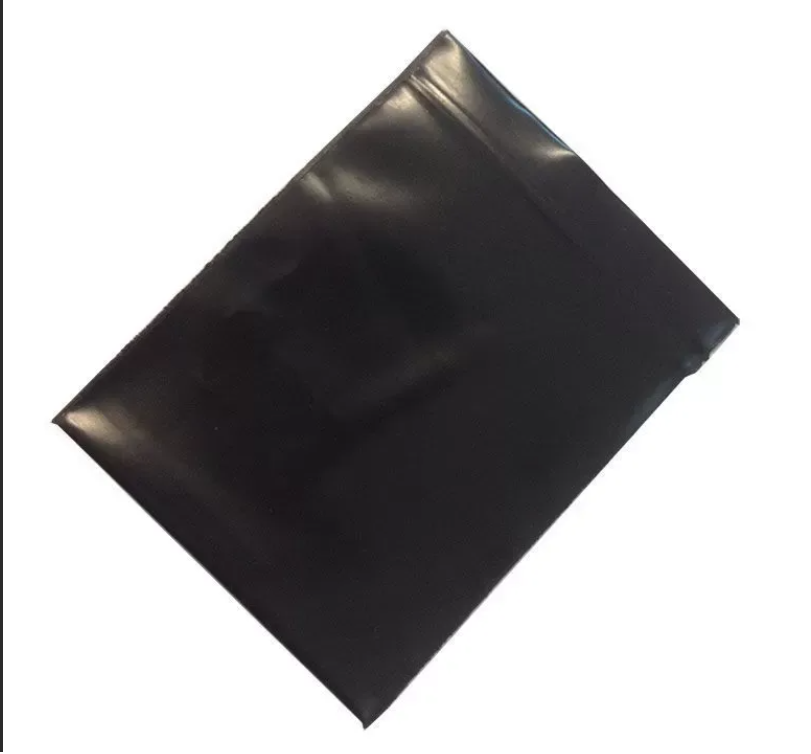 Пакет чёрный фальгированный дой-пак 10*15 см.