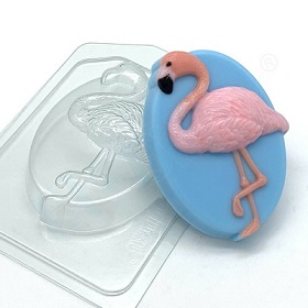Пластиковая форма Фламинго на овале