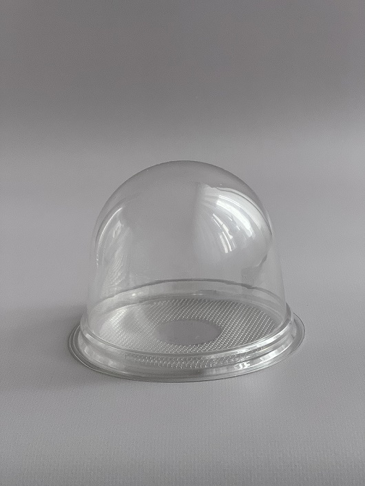 Упаковка с купольной крышкой, дно прозрачное