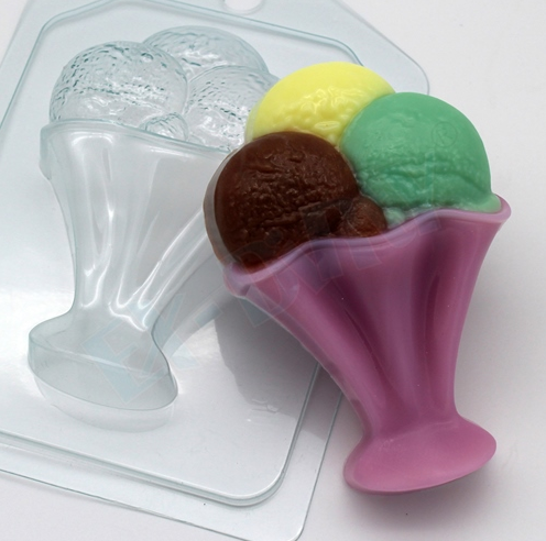 Пластиковая форма Мороженое/шарики в креманке