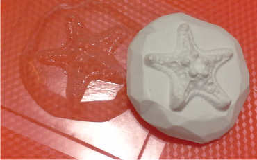 Пластиковая форма Звезда на камне