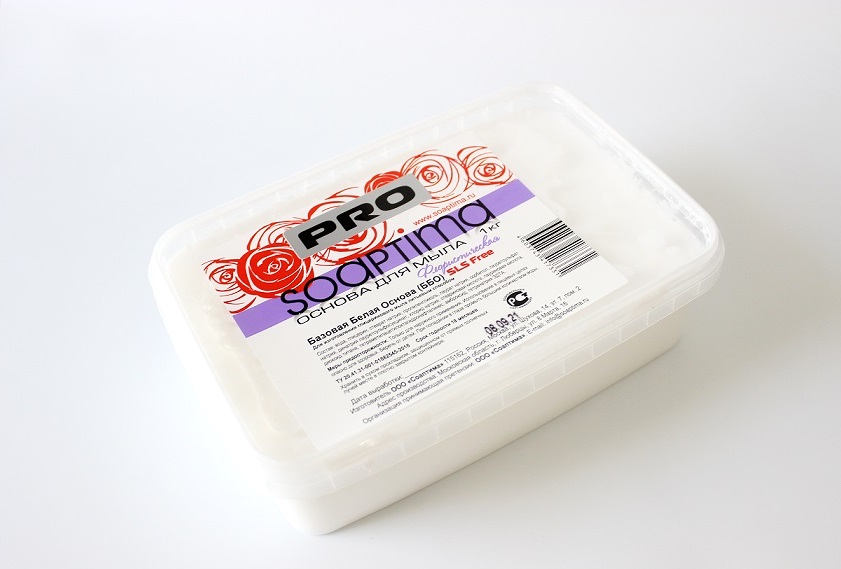 10 кг Основа для мыла  Soaptima флористическая (белая), 