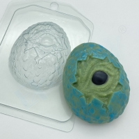 Пластиковая форма Дракон выглядывает из яйца