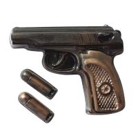 Пластиковая форма Пистолет Макаров с пулями