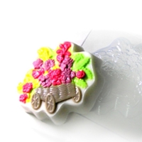 Пластиковая форма Телега с цветами