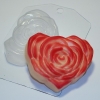 Пластиковая форма Роза-сердце