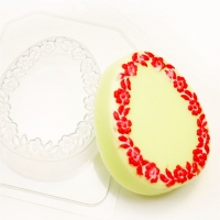 Пластиковая форма Яйцо плоское/цветочная рамка