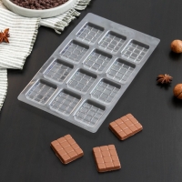 Форма для шоколада Вкусная плитка, 12шт